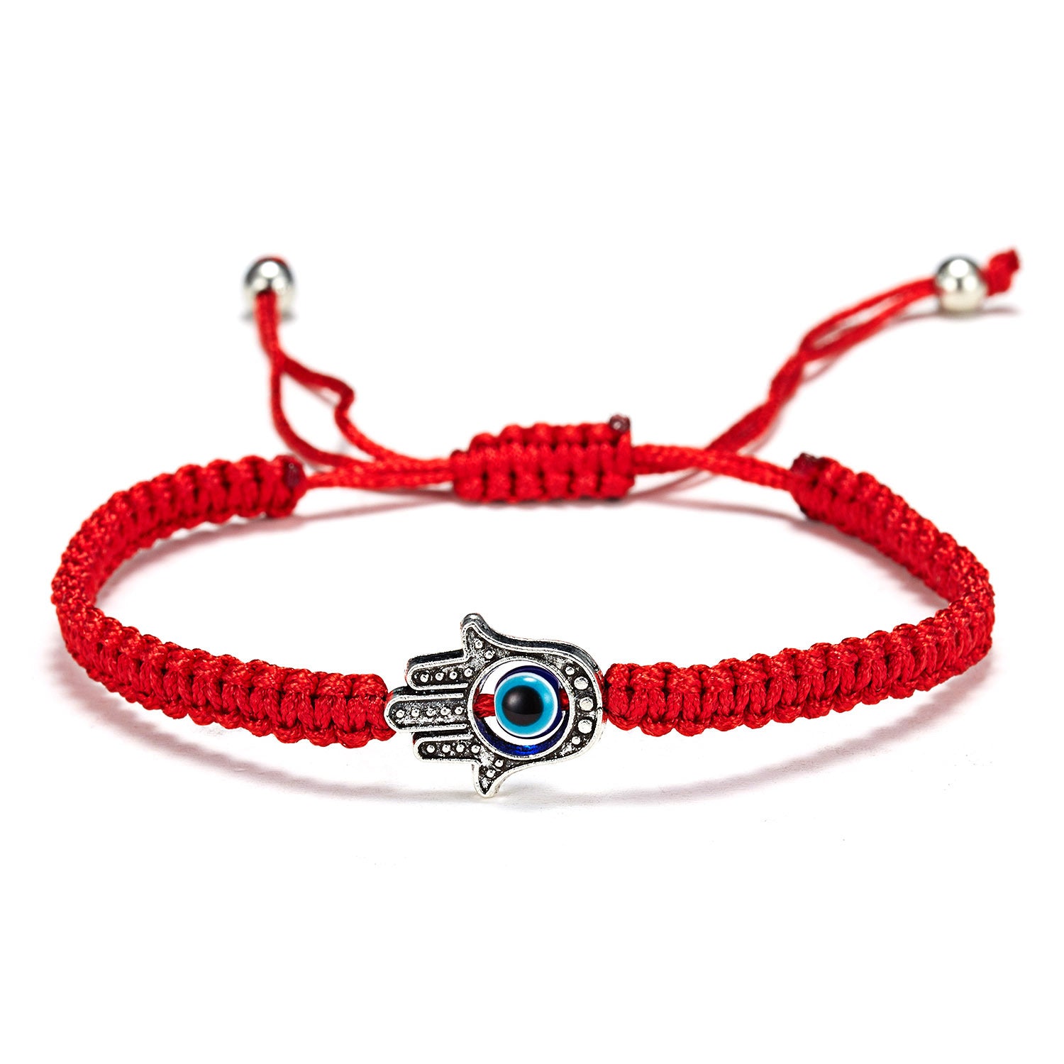 Wholesale Devil's Eye Red Rope Braided Adjustable Bracelet